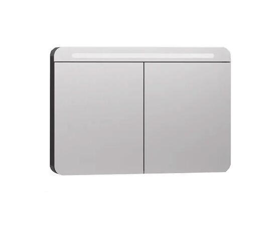 Зеркальный шкаф vitra sento 80см 60896 с подсветкой, цвет матовый антрацит в Актау фото № 1