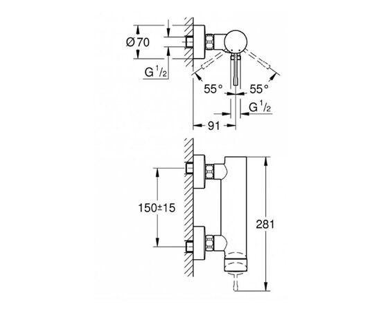 смеситель для душа grohe essence 33636001 однорычажный в Актау фото № 2