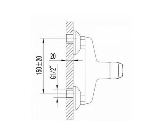 смеситель для душа,omega lm3103c (116r) lemark в Актау фото № 2