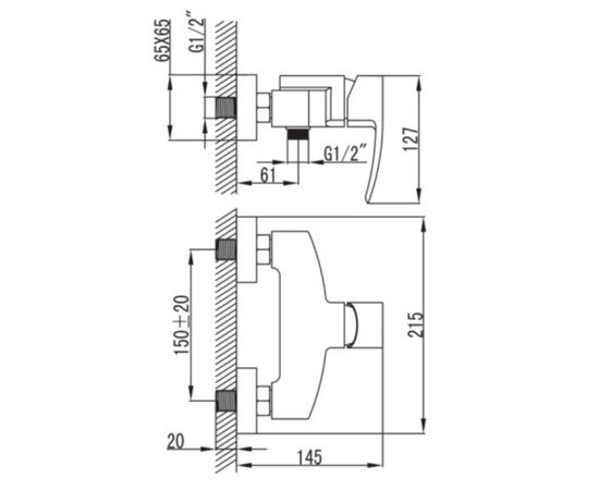 смеситель для душа iddis ya33177c vane в Актау фото № 2