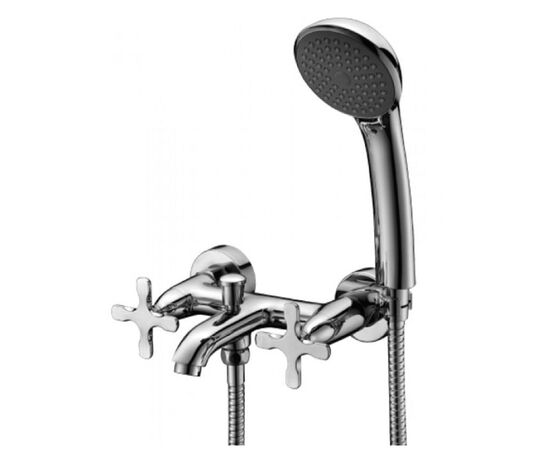 Lemark lm5712c дуэтто смеситель для ванны с коротким изливом, хром в Актау фото № 1