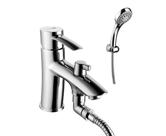 Lm3215c атлантисс смеситель на борт ванны, с коротким изливом, с аксессуарами, хром в Актау фото № 1