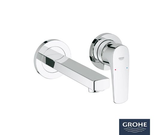 20287000 bauflow ohm смеситель для раковины на 2 отверстия из стены в Актау фото № 1
