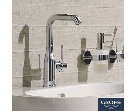 смеситель для раковины grohe essence new 32628001 с высоким изливом в Актау фото № 2