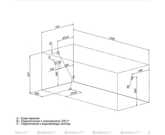 Ванна акриловая aquanet viola 180*75  с каркасом в Актау фото № 4