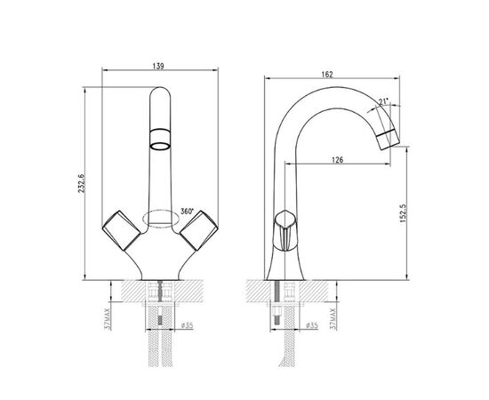 Jamsb00i01 cмеситель для раковины jam iddis в Актау фото № 3