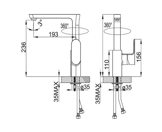 Mirsb00i05 cмеситель для раковины mirro iddis в Актау фото № 3