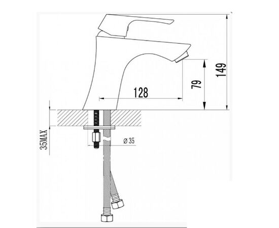 Lm4506c unit cмеситель для раковины, монолитный, хром в Актау фото № 3