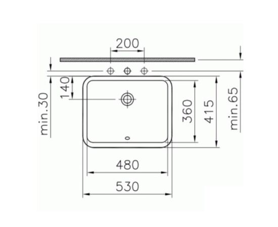 раковина под столешницу vitra s50 5339b003-0012 53х41.5 см в Актау фото № 3