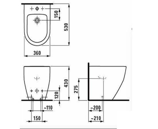 Биде laufen pro new 8329520003021 в Актау фото № 3