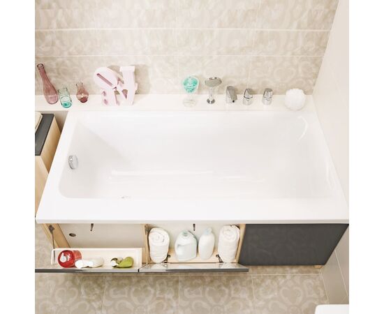 Ванна акриловая cersanit smart 170x80 правосторонняя с ножками и модулем в комплекте. в Актау фото № 2