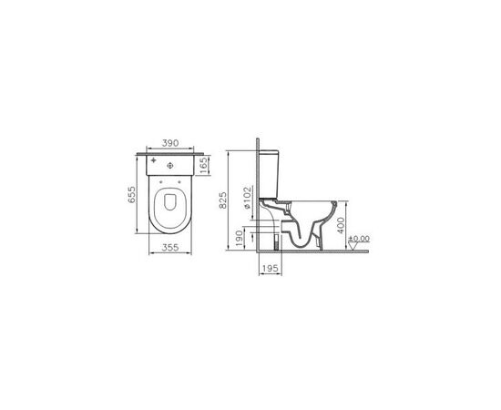 унитаз напольный vitra s50 9797b003-7204 rim-ex с микролифтом в Актау фото № 3