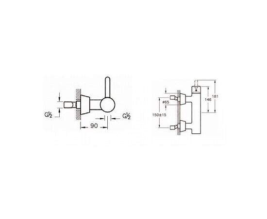 смеситель для душа vitra matrix a41763exp в Актау фото № 2