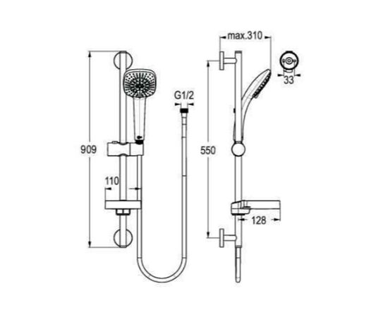 Душевой гарнитур  ideal standard в0012аа в Актау фото № 2