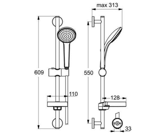 Душевой гарнитур  ideal standard idealrain в9412аа в Актау фото № 2