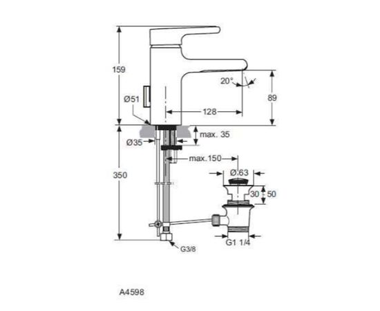 смеситель для раковины ideal standard attitude a4594aa в Актау фото № 2