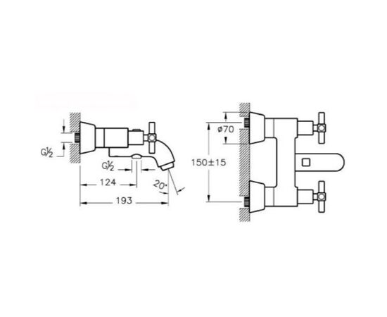 смеситель для ванны vitra juno a40868exp в Актау фото № 2