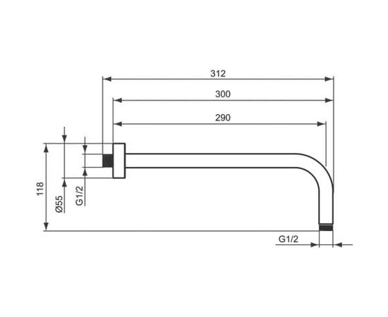 Верхний душ ideal standard rain cube м1 в0024аа/в9444аа в Актау фото № 3