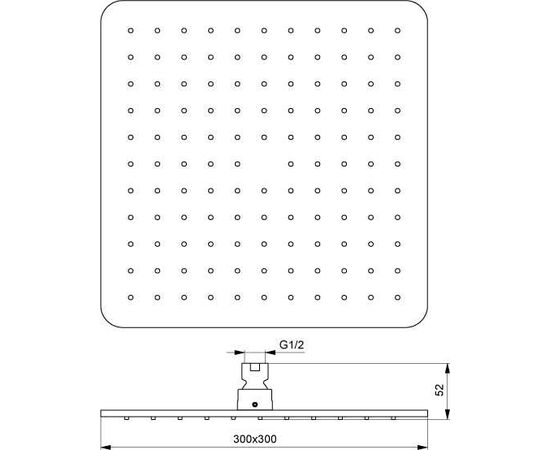 Верхний душ ideal standard rain cube м1 в0024аа/в9444аа в Актау фото № 2