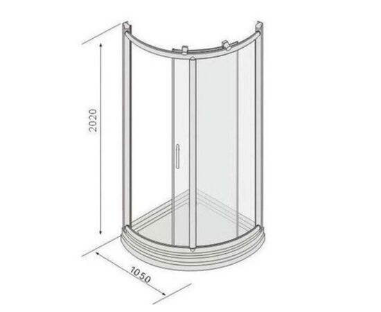 Душевой уголок appollo 105x105 ts-0515 iv в Актау фото № 3