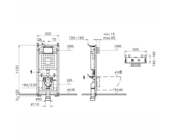Инсталляция для унитаза vitra 762-5800-01 в Актау фото № 2