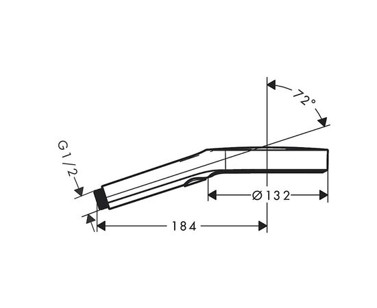 Душевая лейка hansgrohe rainfinity 130 3jet 26864000 в Актау фото № 2