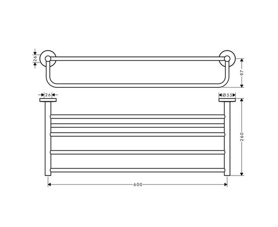 Полка hansgrohe logis universal 41720000 в Актау фото № 2