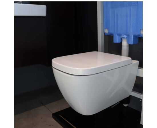 унитаз подвесной ideal standard i.life t461401 с инсталляцией r0464aa клавиша хром в Актау фото № 6