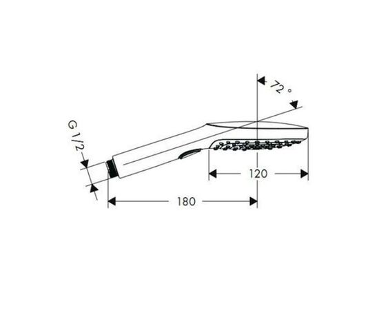 ручной душ hansgrohe select e 26520000 в Актау фото № 3