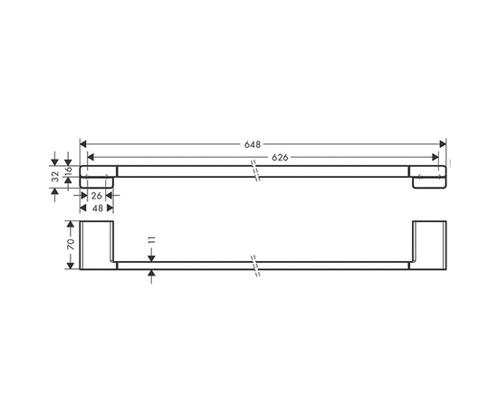 Держатель для полотенца hansgrohe addstoris 41747670 в Актау фото № 2