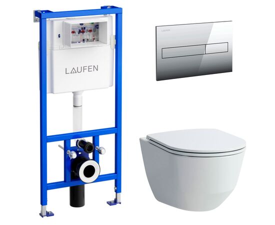 Комплект 4 в 1  laufen pro new 8669570000001 клавиша lis aw1 хром) в Актау фото № 1