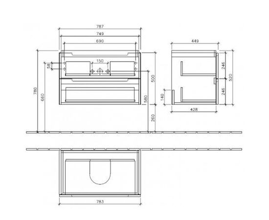 тумба под раковину villeroy&boch subway 2.0 a69600dh в Актау фото № 2