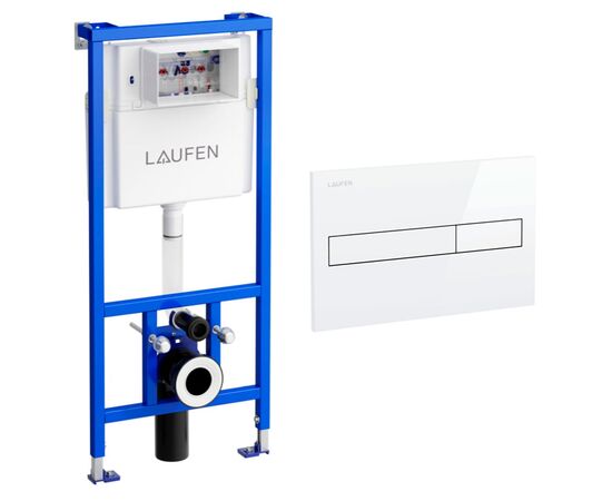 Инсталляция для унитаза laufen lis h8946650000001 c белой клавишей в Актау фото № 1