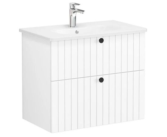 тумба с раковиной 80см vitra root groove 69436, белый матовый в Актау фото № 1