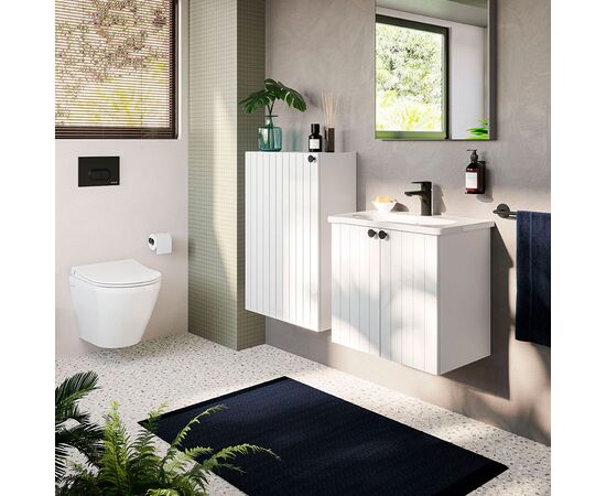 тумба с раковиной 80см vitra root groove 69436, белый матовый в Актау фото № 2