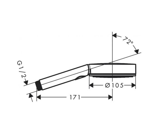 Душевая лейка hansgrohe pulsify select, 3jet  24100000 в Актау фото № 2