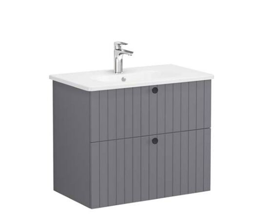 тумба с раковиной 80cv vitra root groove 69438 серый матовый в Актау фото № 1
