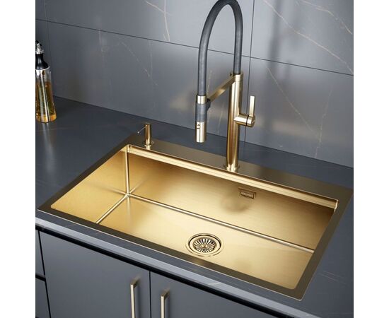 Кухонная мойка paulmark vast-pro pm 707551-bg в Актау фото № 2