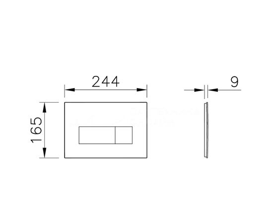 Клавиша смыва vitra root square 740-2311 черный матовый в Актау фото № 2