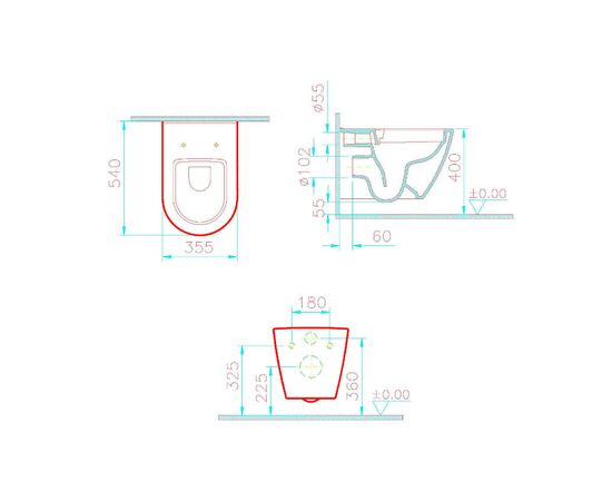 унитаз подвесной vitra sanibel 7551b003-0075 smoothflush в Актау фото № 4