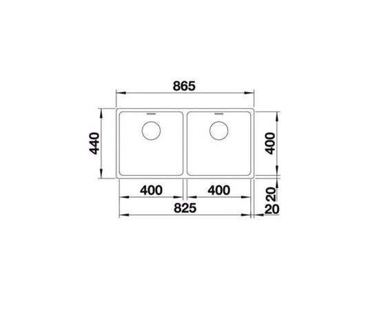 Кухонная мойка blanco andano 400/400u 522987 в Актау фото № 2
