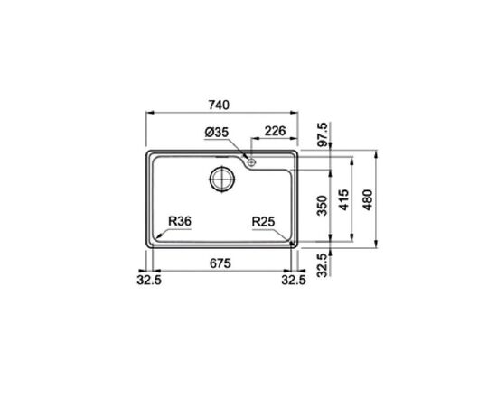 Кухонная мойка franke bcx 610-74 tl 101.0689.946 в Актау фото № 2