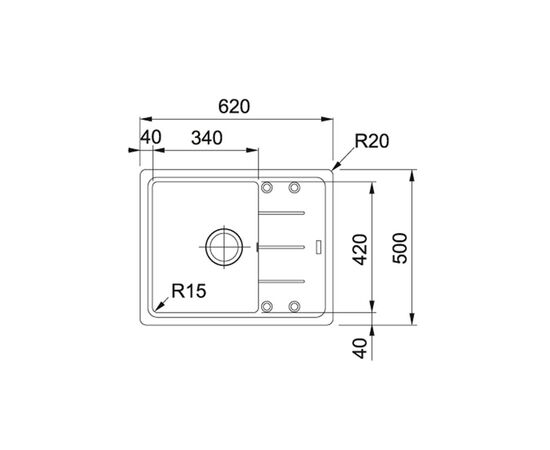 Кухонная мойка franke bfg 611c 114.0280.845 в Актау фото № 2
