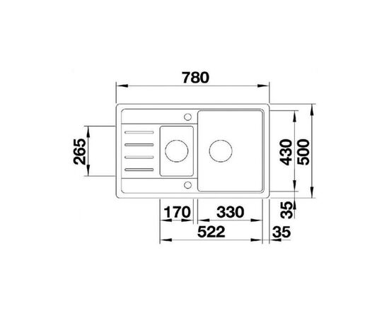 Кухонная мойка blanco legra 6s compact 526085 в Актау фото № 3