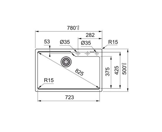 Кухонная мойка franke ubg 610-72 114.0686.801 в Актау фото № 2
