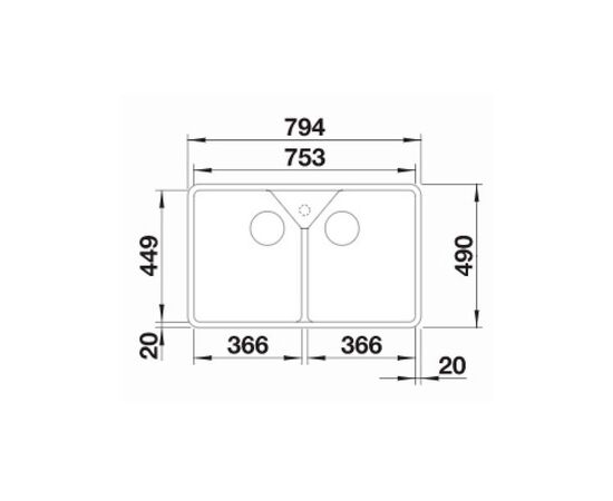Кухонная мойка blanco villae double 525164, керамическая в Актау фото № 3
