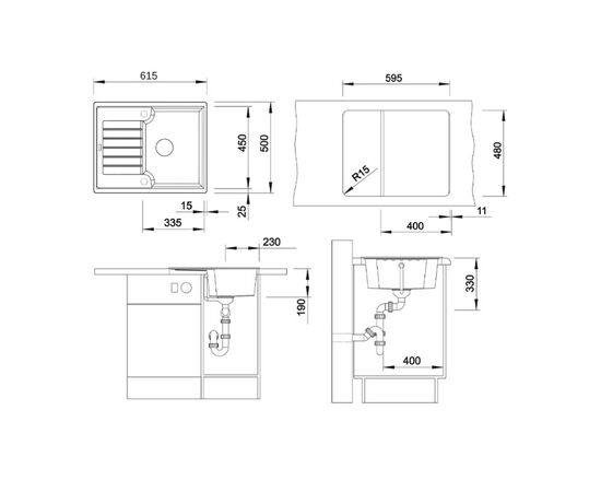 Кухонная мойка blanco zia 40 s 516922 в Актау фото № 3