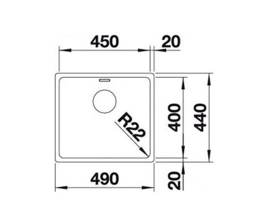 Кухонная мойка blanco andano 450-u 522963 в Актау фото № 2