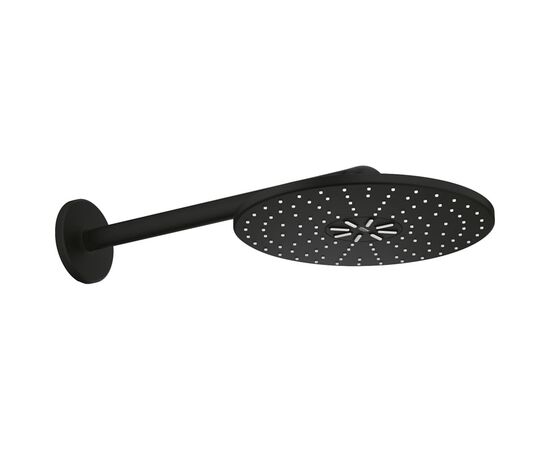 Верхний душ с кронштейном grohe rainshower 310 22123kf0, 422, 2 режима струи, черный матовый в Актау фото № 1