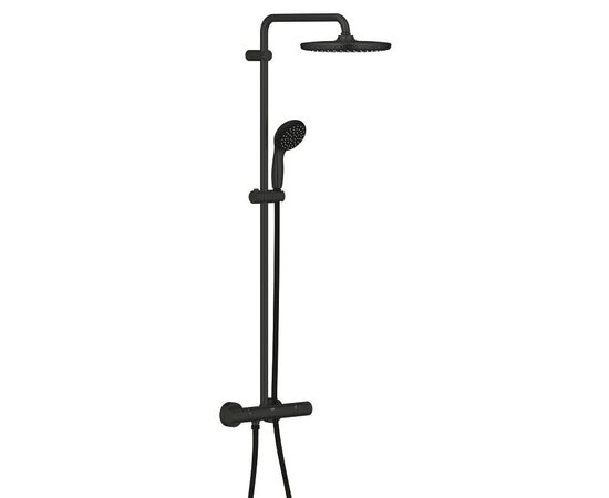 Душевая система с термостатом grohe vitalio start system 250 266772430, черный в Актау фото № 1